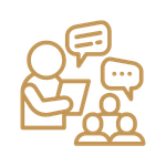 Icono de briefing creativo y planeación de proyectos de desarrollo web