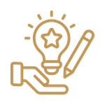 Icono de creación de material gráfico y diseño para redes sociales