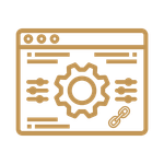 Icono de optimización de página web y SEO On-Page técnico