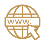 Icono de posicionamiento web en internet y visibilidad digital