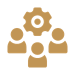 Icono de servicio de Community Manager y gestión de comunidades online